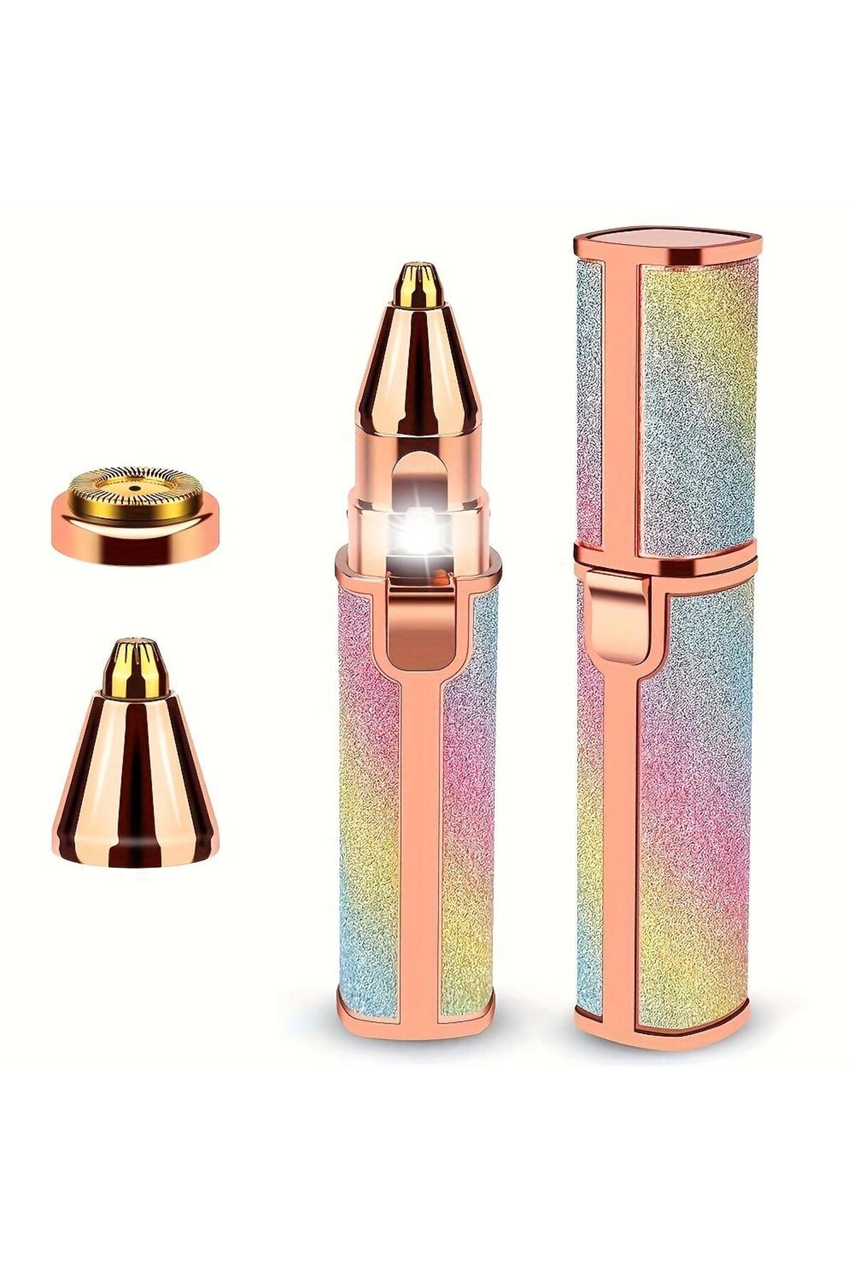  دستگاه اصلاح موی دو سر قابل شارژ Simli Luxury برای ابرو، سبیل، ریش‌تراش و اپیلاسیون صورت یونی‌سکس — MBSYKKECCGDRM  — تصویر 2 از 8