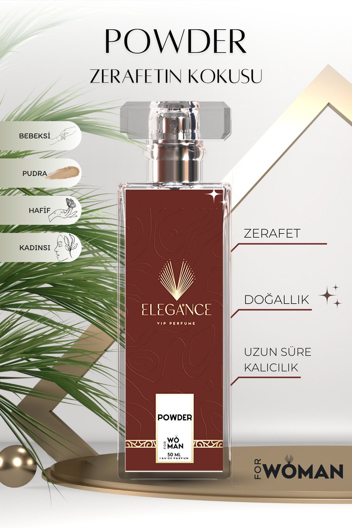 silver elegance vip perfume Baby Powder Eau De Parfum For Women (bebek Pudrası) "hanımlar Için Mükemmel Tercih.