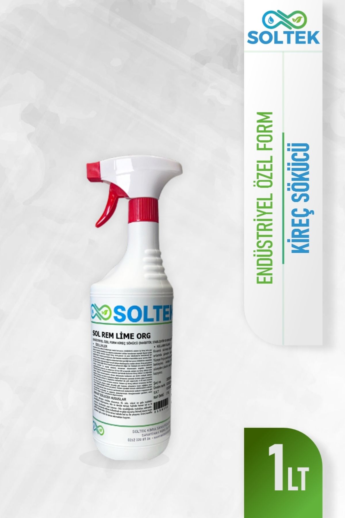 Kettle ve Çaydanlık Kireç Sökücü - SOL REM LİME ORG - 1 Lt -