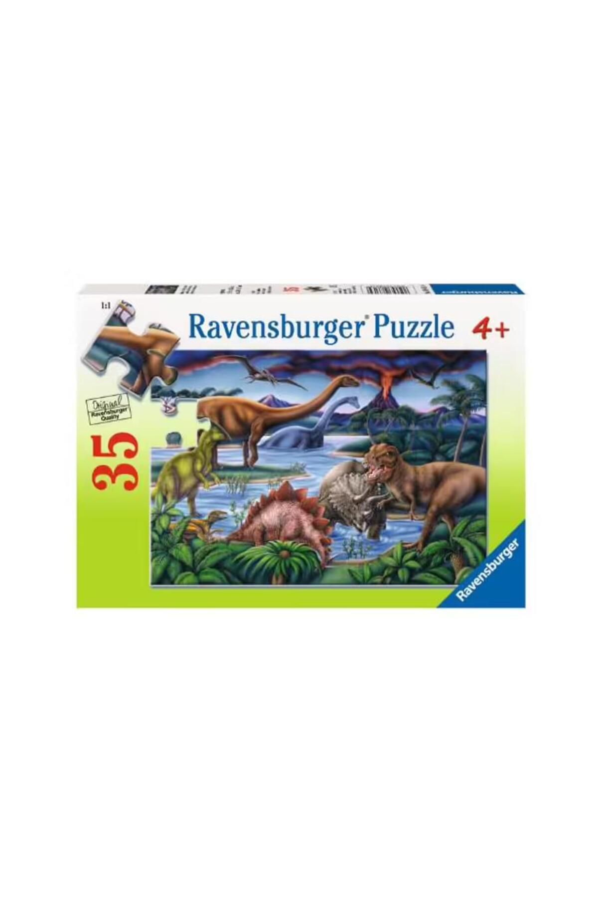 RAVENSBURGER 35 Parça Puzzle Dinozorlar 086139