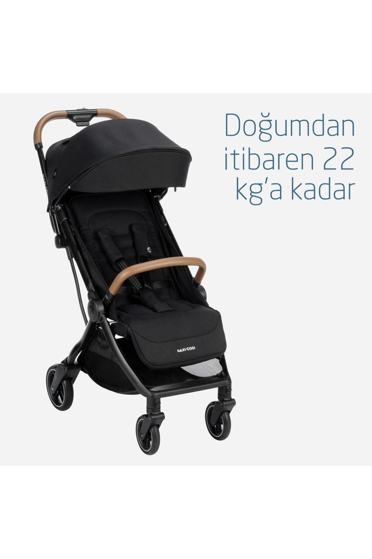 Maxi-Cosi Maxi-Cosi Eva-Cabriofix I-Size Otomatik Katlanan Seyahat Sistem Kompakt Bebek Arabası Black fotoğrafı 4 (önizleme)