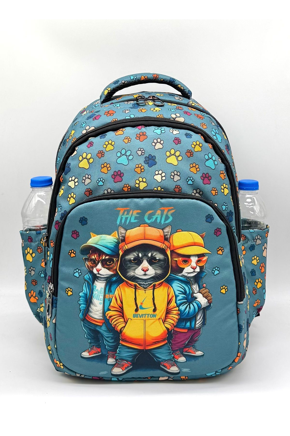 Bevitton-Boy's Primary School Bag Character Pattern Multi-Compartment Set of 3 Primary School Bag 3