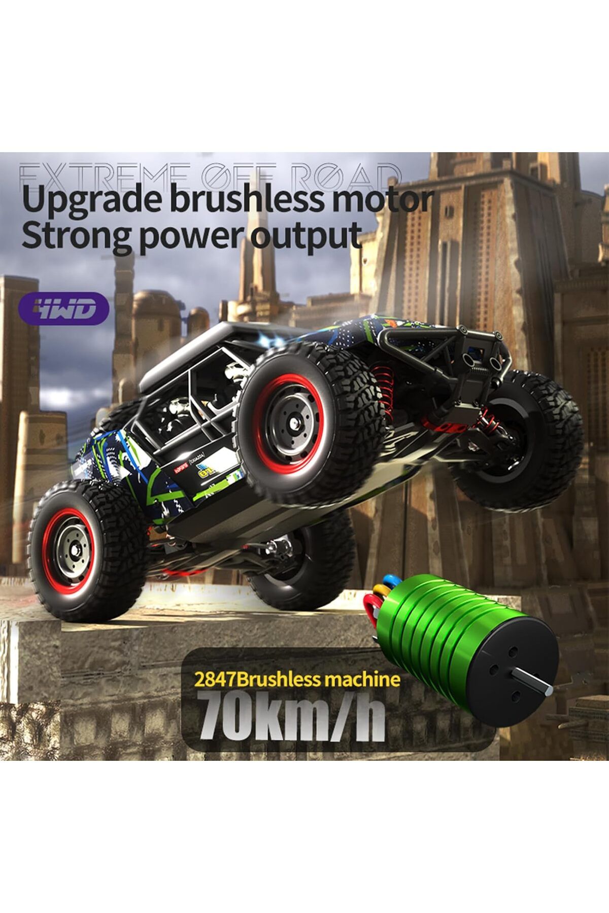 Cici Oyuncak Pro RC Car 2.4Ghz 70KM/H High Speed Brushless Motor Uzaktan Kumandalı Araba High Performance