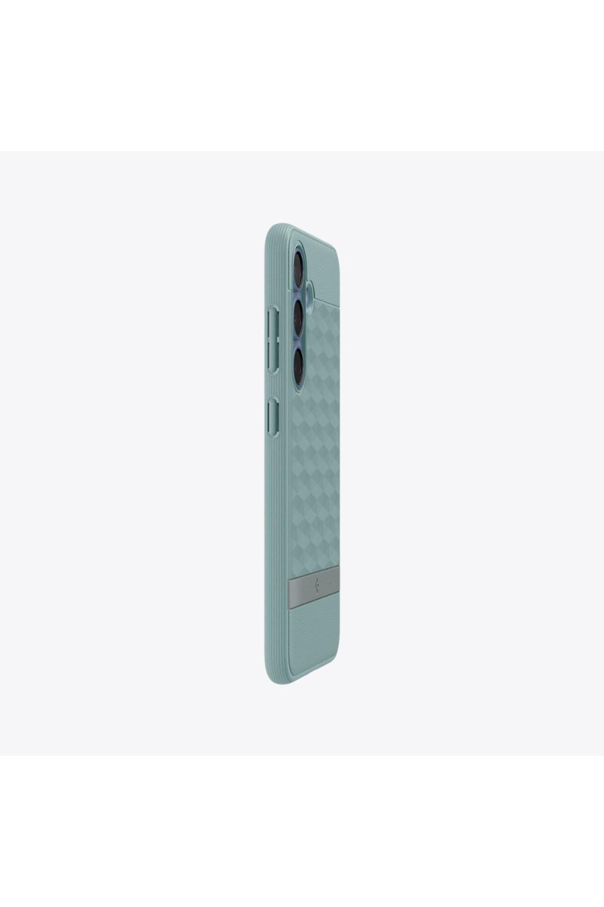 Spigen-Spigen Parallax MagFit for Samsung Galaxy S25 case [MagSafe compatible] - Sage Green 4