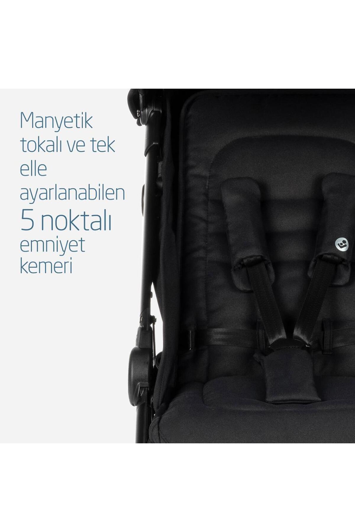 Maxi-Cosi Maxi-Cosi Eva-Cabriofix I-Size Otomatik Katlanan Seyahat Sistem Kompakt Bebek Arabası Black fotoğrafı 5 (önizleme)