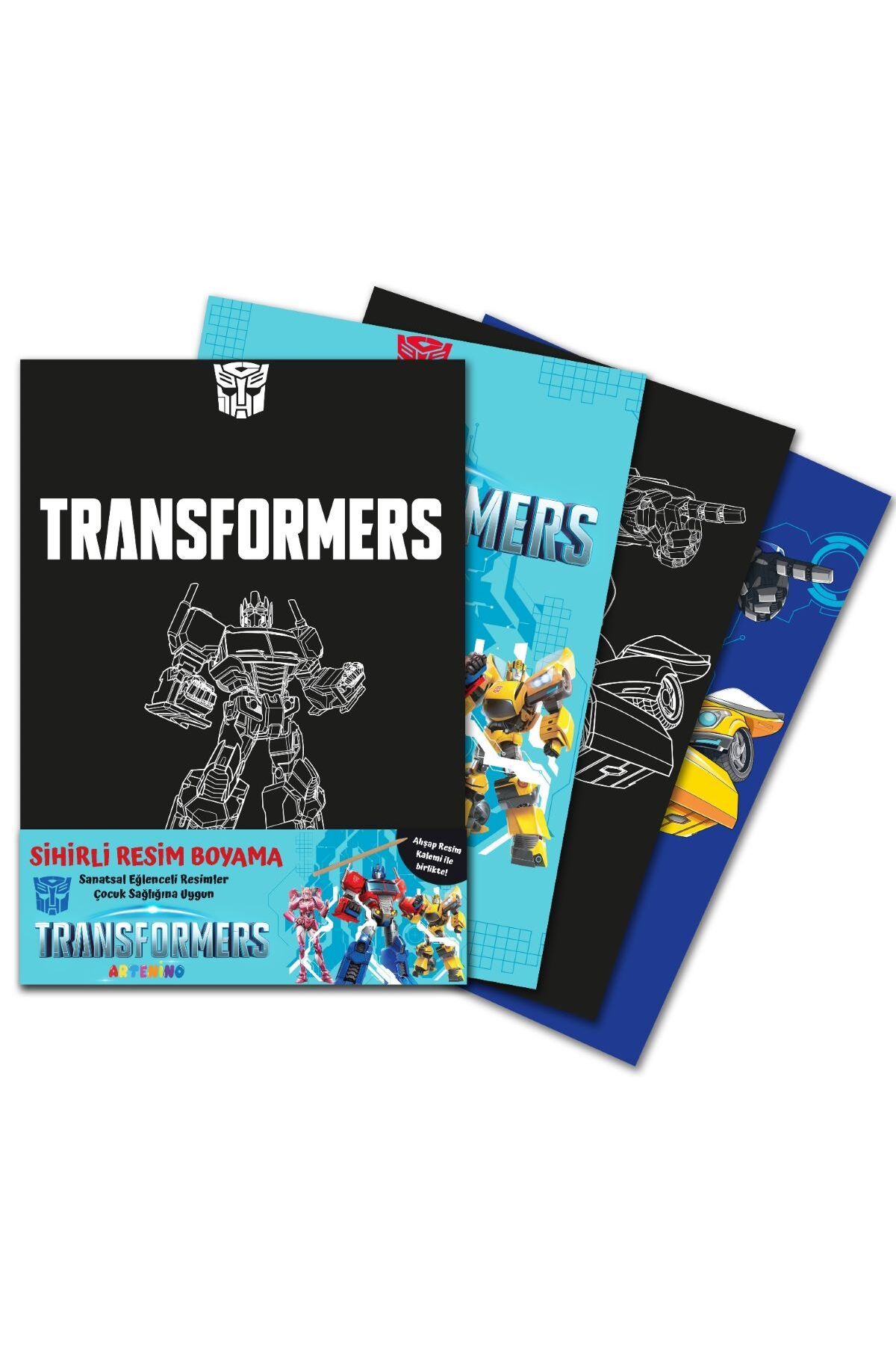 Artenino SİHİRLİ RESİM BOYAMA -  TRANSFORMERS ve PJMASKS 2' Lİ SET