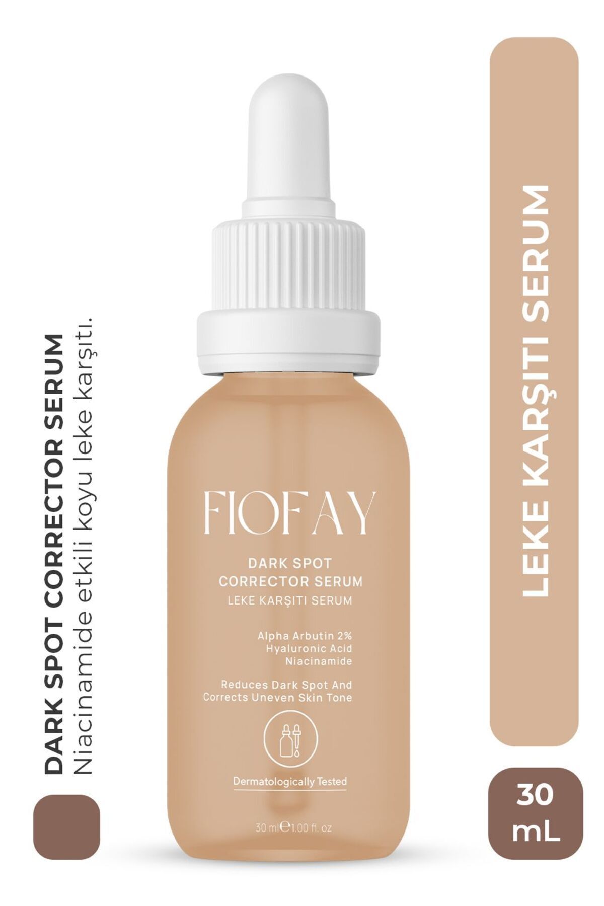 fiofay Leke Karşıtı ve Ton Eşitleyici Serum , Glutatyon , Niacinamide Formüllü 30 ml