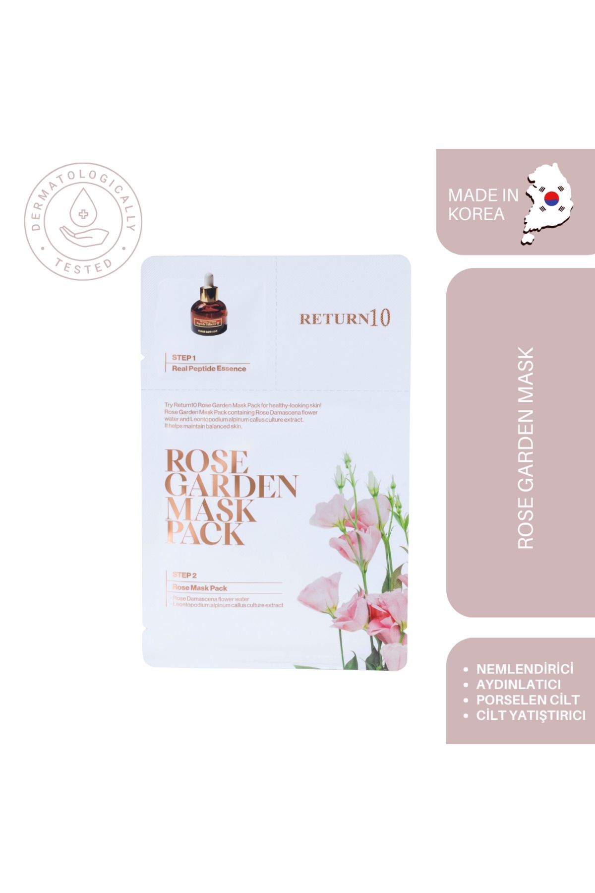 EXOMERE Rose Garden Tekli Cilt Maskesi