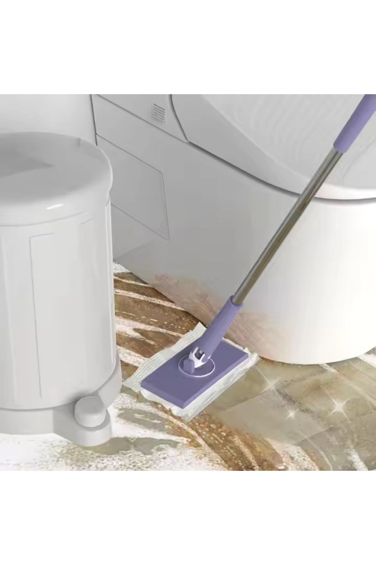 Righton Yer ve Duvar Mopu Mutfak Dolabı Temizleme Mopu Wc  Banyo Yüzey Temizleme Mikrofiber Mandallı Mop