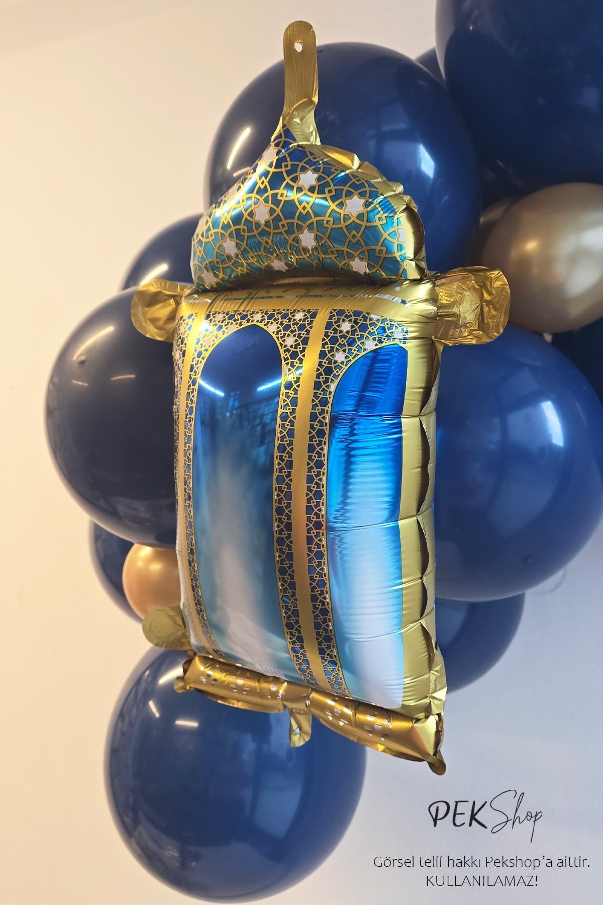 PEKSHOP-Kandil Foil Balloon Ramadan Decoration Islamic Figure Lantern Ramadan Balloon 2