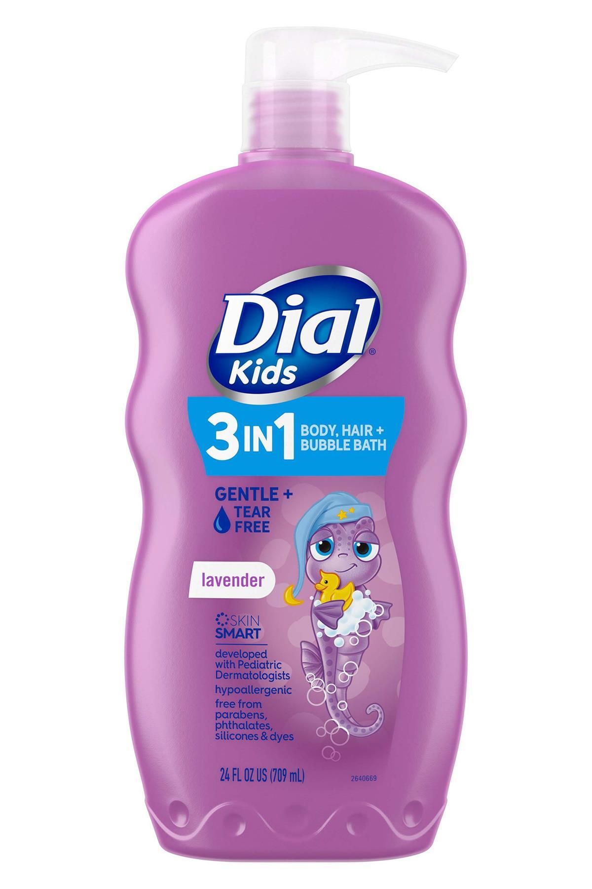 Dial Çocuklar İçin Lavanta Kokulu Şampuan + Duş Jeli + Banyo Köpüğü 709ML