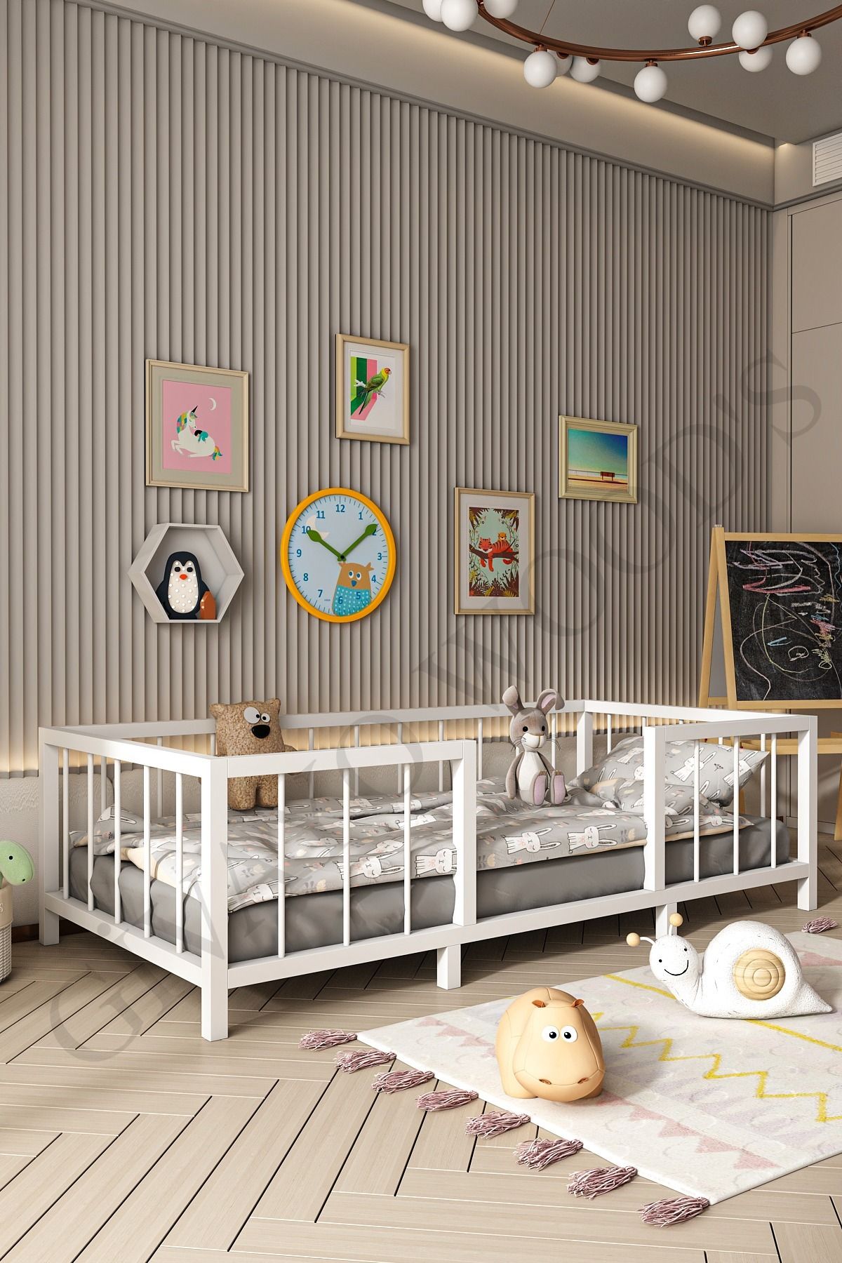 GİVAYO WOOD'S Billy Bebek Çocuk Montessori MDF Yatak