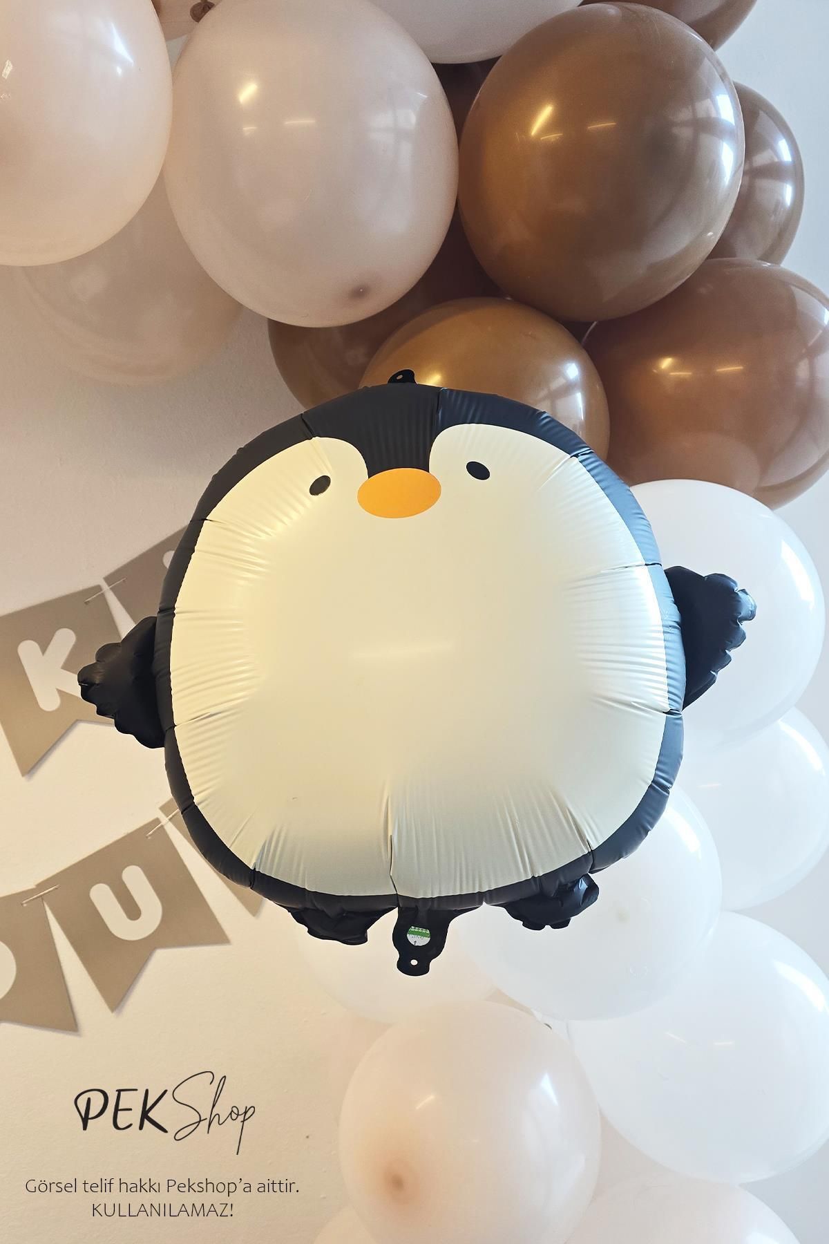 PEKSHOP Sevimli Penguen Folyo Balon 59x54cm