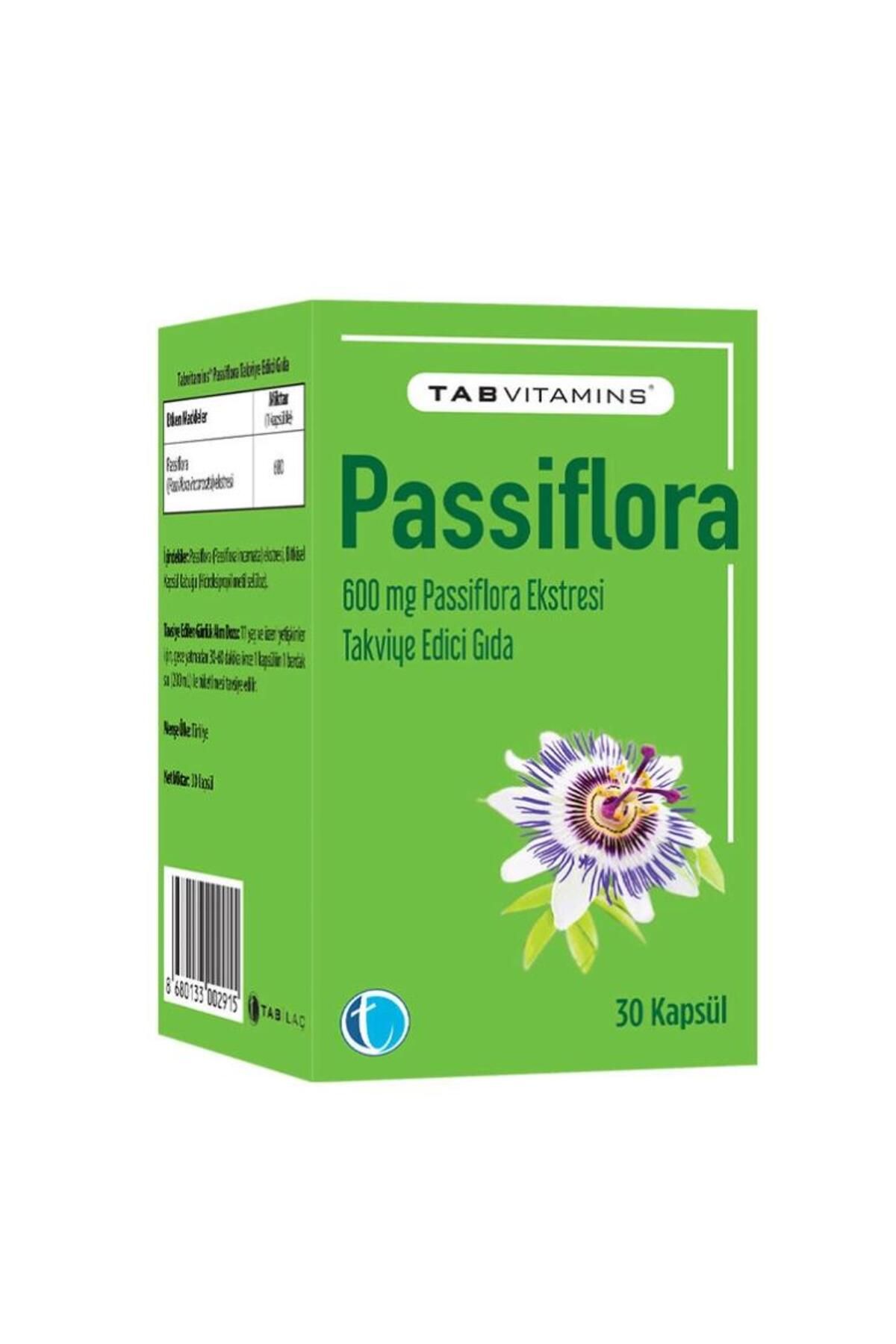 Tab İlaç Tabvitamins Passiflora 30 Kapsül