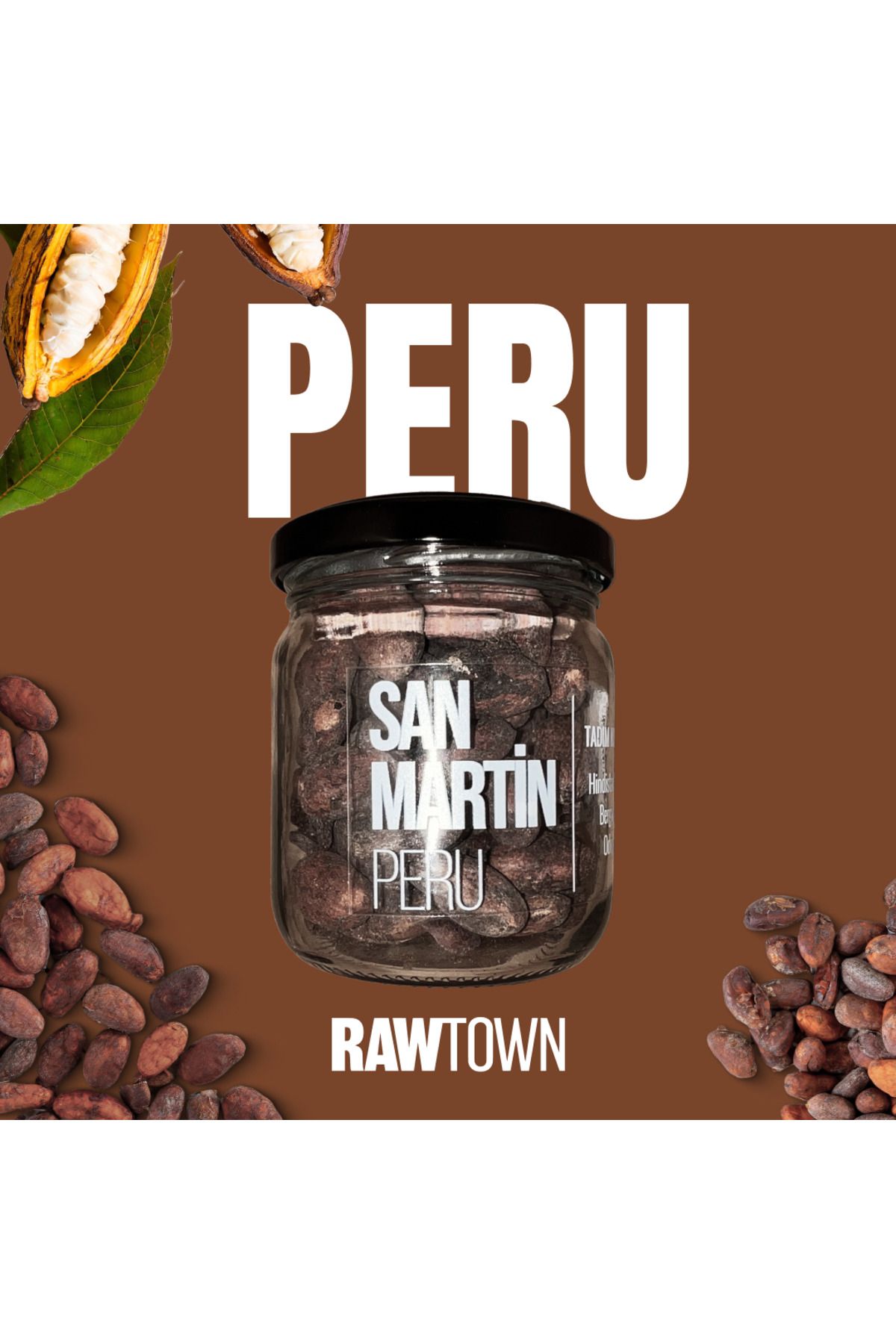 RAWTOWN Peru San Martin Kakao Çekirdeği 100g