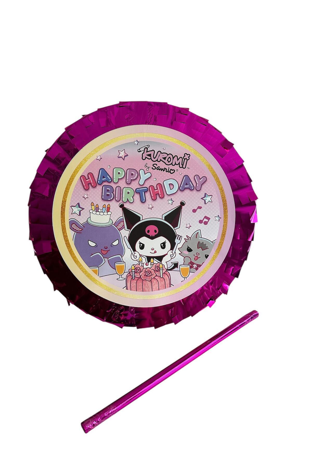 Cadde Süs Kuromi Temalı Pinyata Ve Sopası