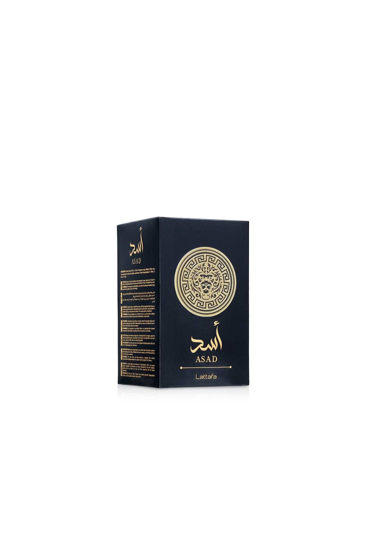 عطر مردانه اسد 100 میل فلفل سیاه و بوی کهربا Lattafa