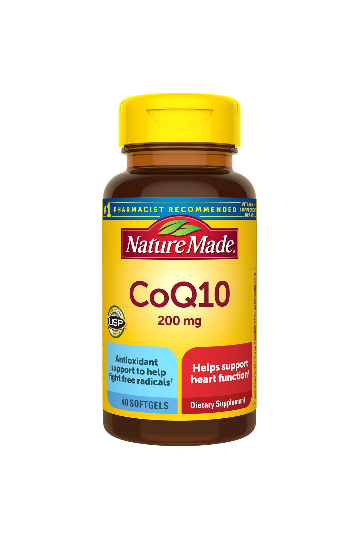 Nature Made CoQ10 200 mg 40 Softgels 40 Soft Jel