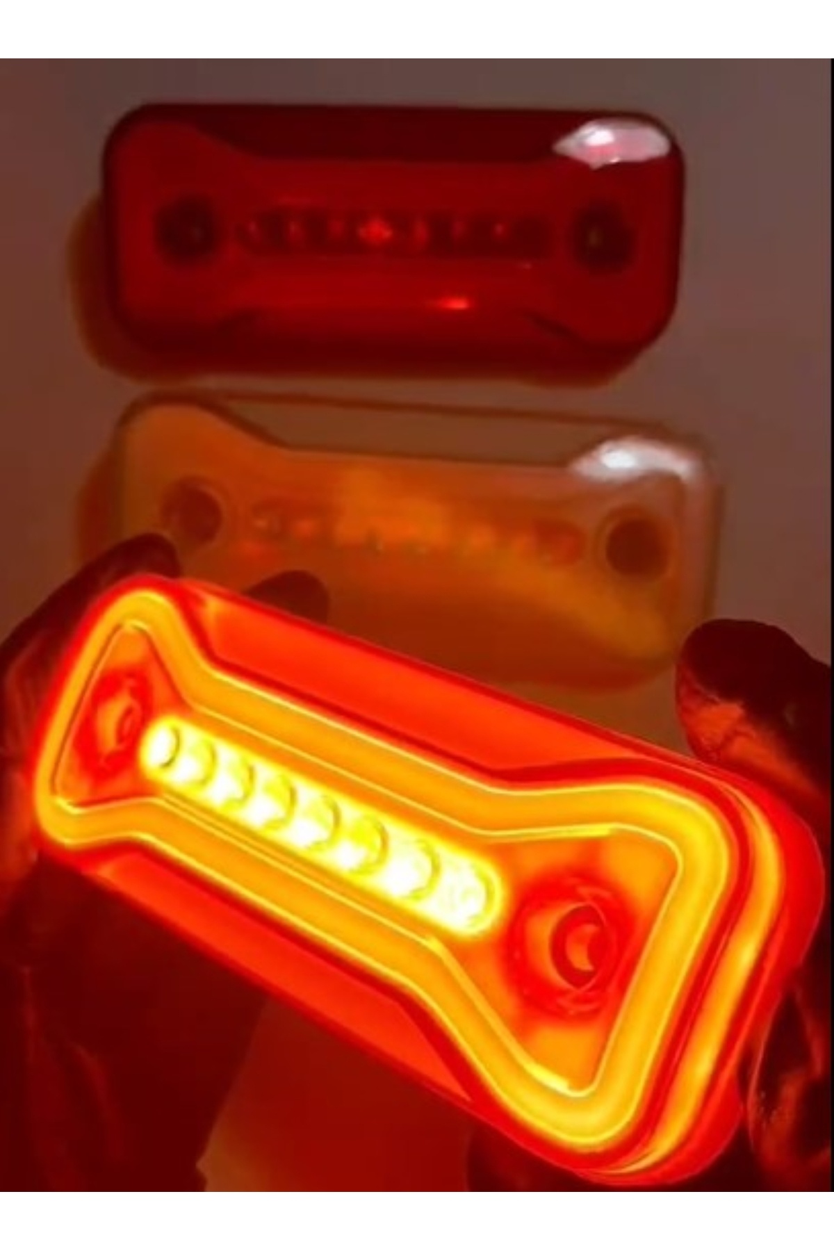 AHMET OTOMOTİV NEON MODEL YAN LAMBA -YENİ ÜRÜN- 12V-24V SARI RENK