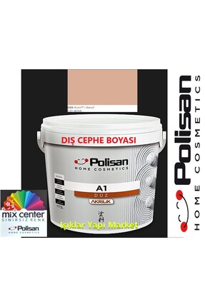 Polisan Dış Cephe Boyası-a1 Akrilik Düz-15litre(20KG.)-cd-8058 Kum