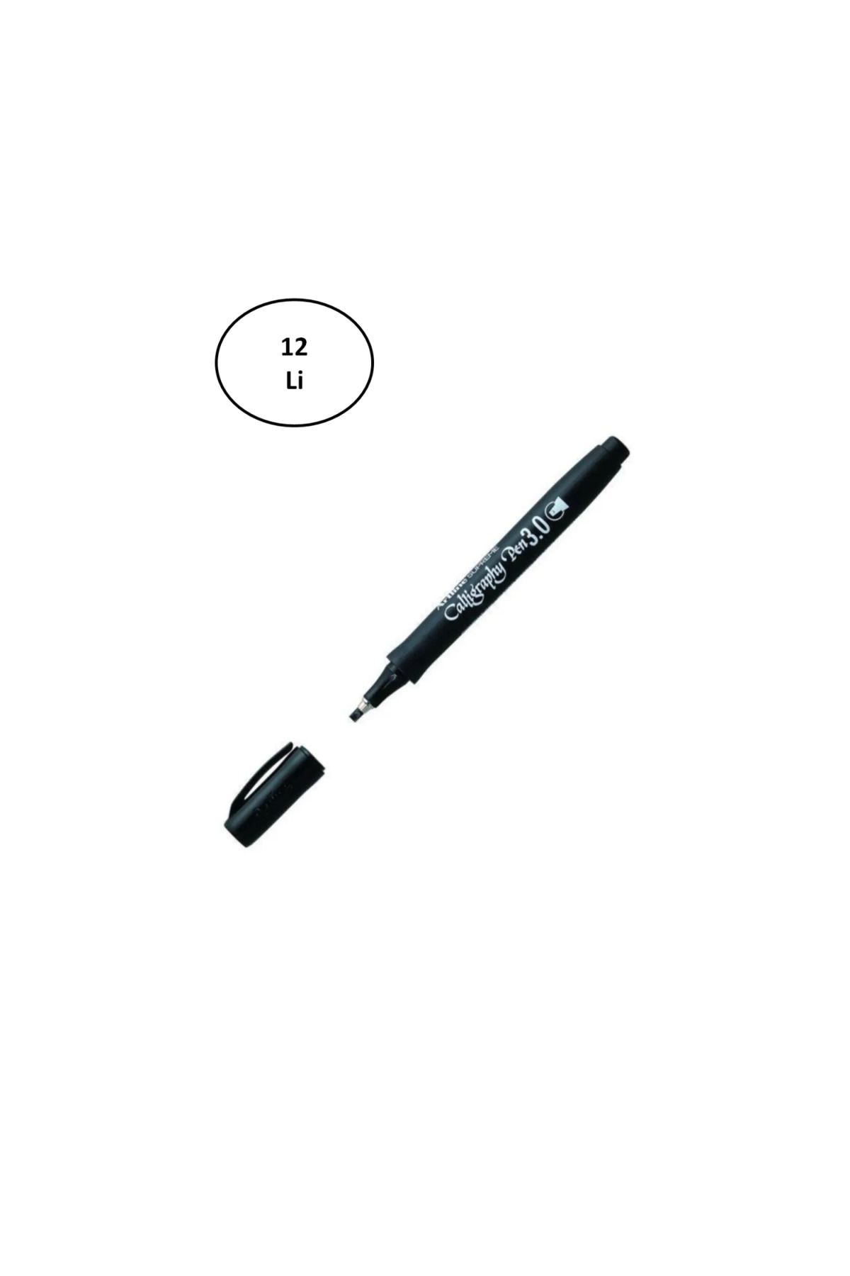 EGATOPTAN Artline Supreme Calligraphy Pen 3.0 Black 12'li