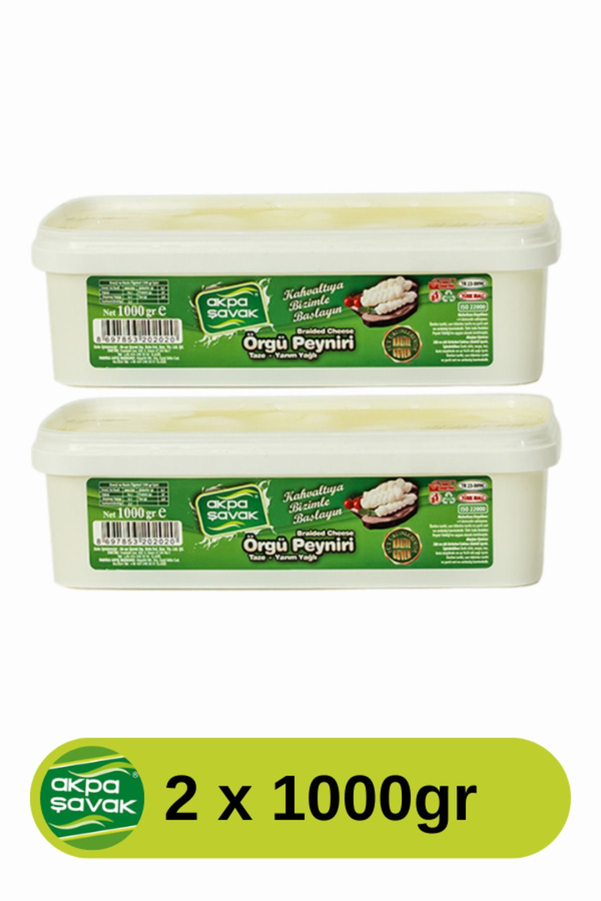 Ak-pa Şavak Akpa Şavak Örgü Peyniri (2 x 1kg)