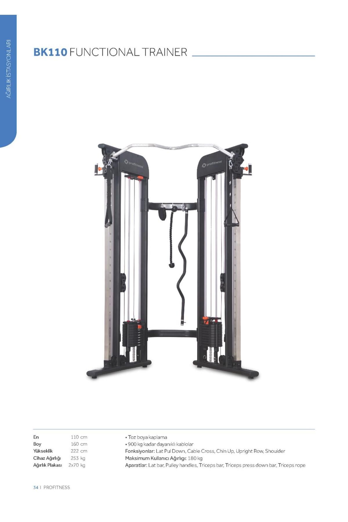 Profitness BK110 Fonksiyonel Ağırlık Çalışma İstasyonu