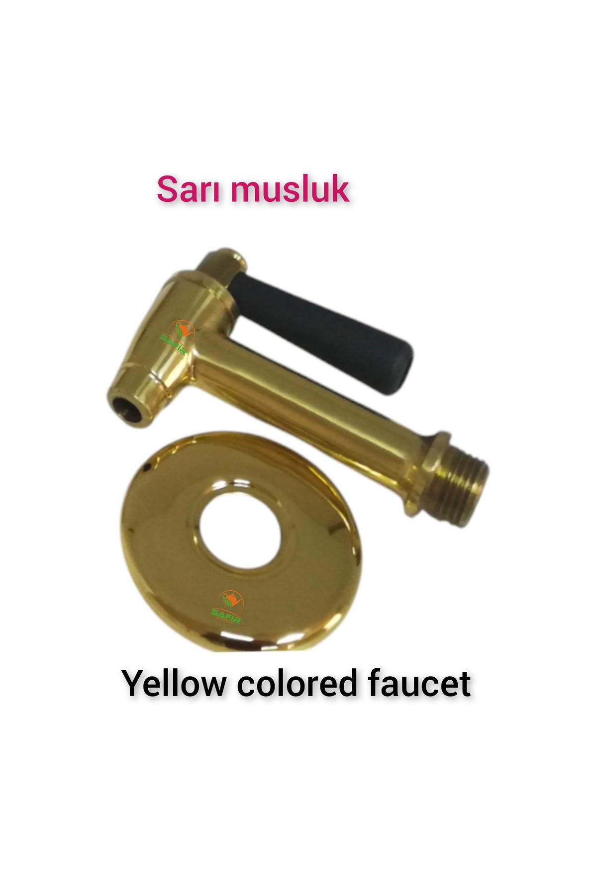 SAFİR Bakır Çay Ocağı Için Musluk Bakır Kaplama Sarı Renk, Çay Kazanı Musluğu A Kalite Çay Kazanları