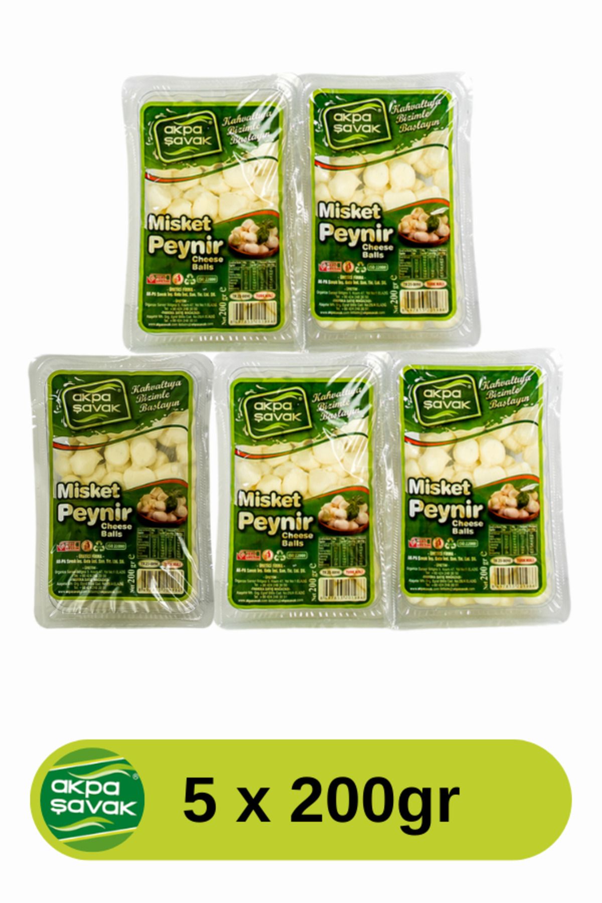 Ak-pa Şavak Akpa Şavak Misket Peyniri (5 x 200gr)