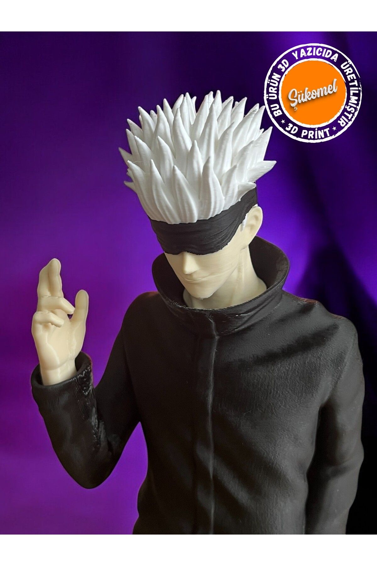 Dummy13 Jujutsu Kaisen Satoru Gojo Büst Figürü 15Cm (Bel Üstü) Dekoratif Koleksiyon Figürü 1 Adet