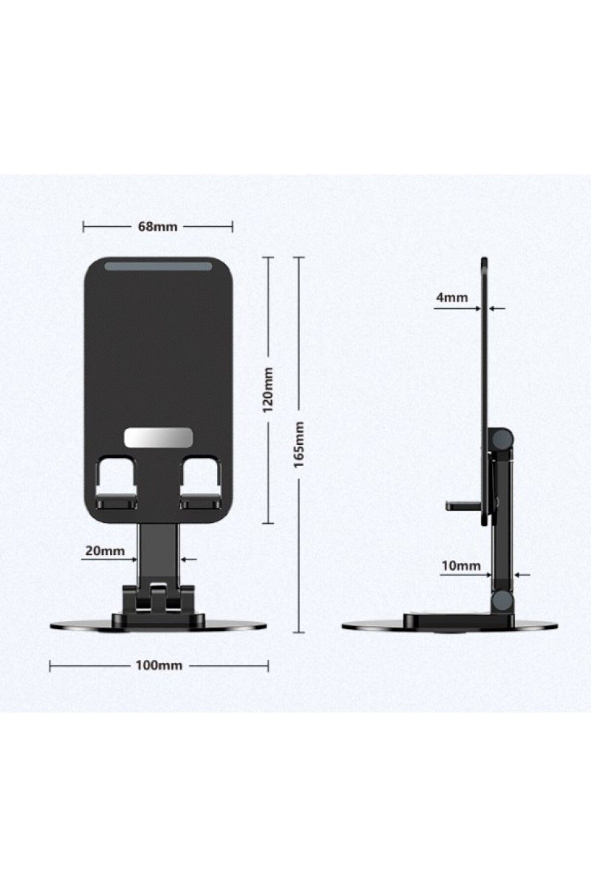 CARNIVAL LAND 360° Dönebilen Masaüstü Telefon ve Tablet Tutucu Katlanabilir Taşınabilir Tablet ve Telefon Standı