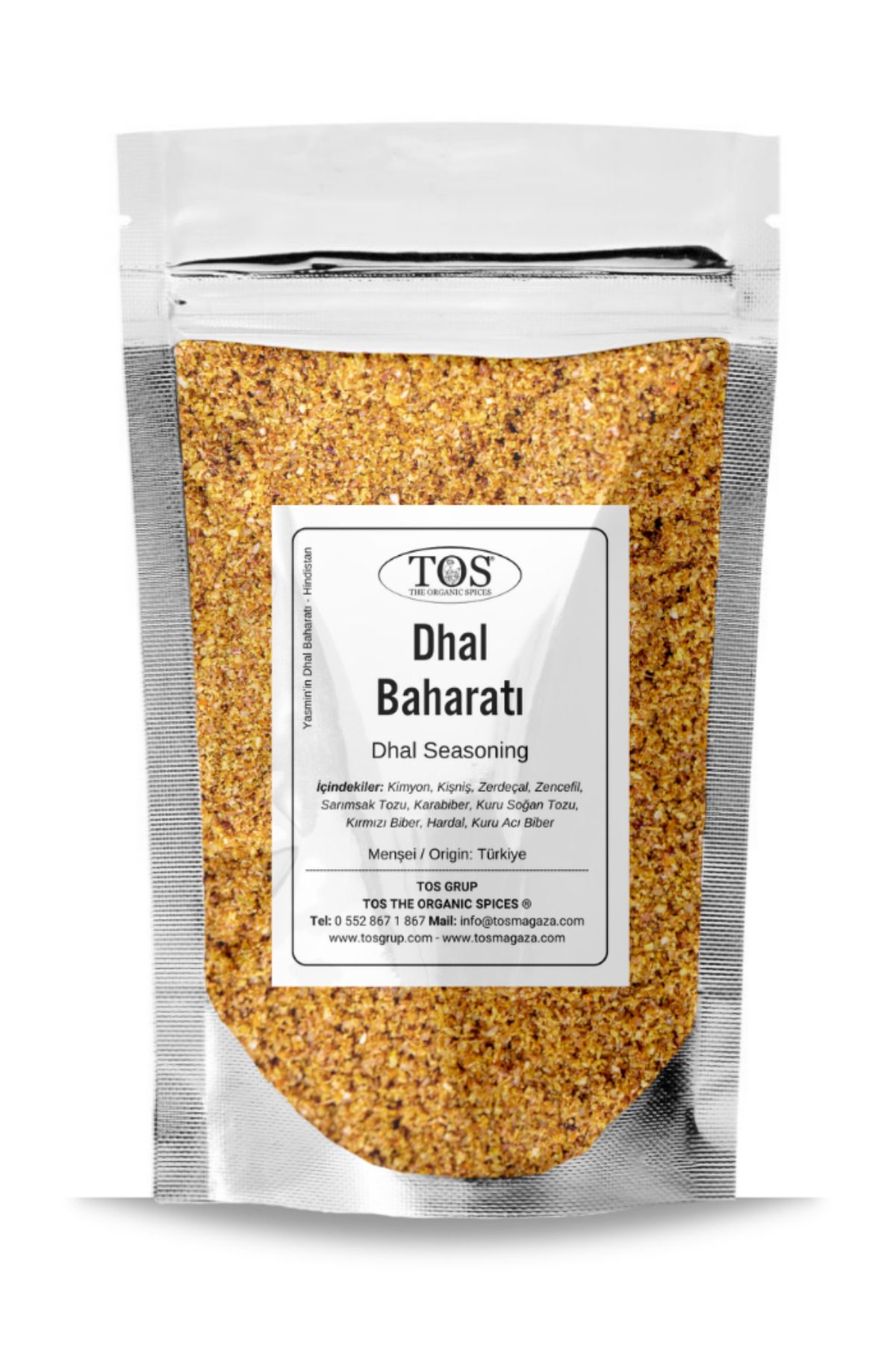 TOS The Organic Spices Yasmin'in Dhal Baharatı 500 gr Yasmin's Dhal Seasoning