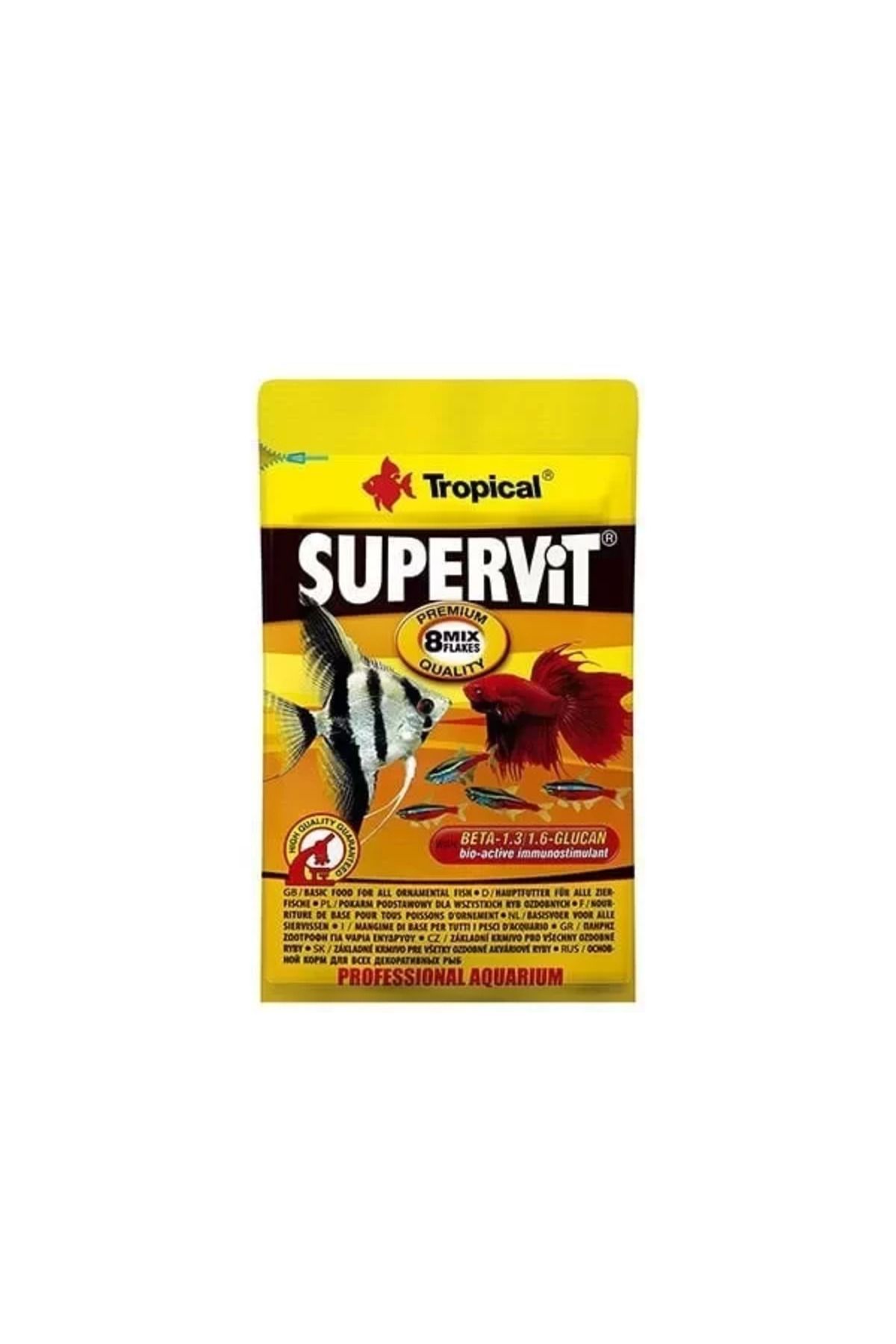 TREND Tropical Süpervit Flakes Üniversal Pul Balık Yemi 12 Gr