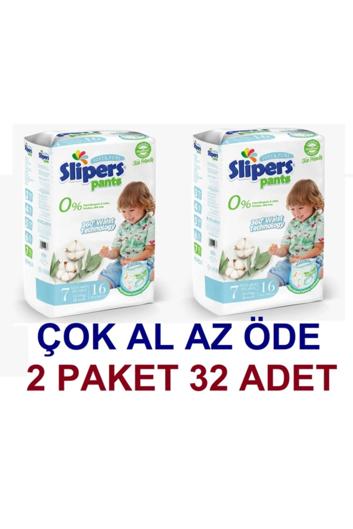 PREDO SLİPERS KÜLOT 7 XXX LARGE BOY 16 LI(2*16=32)