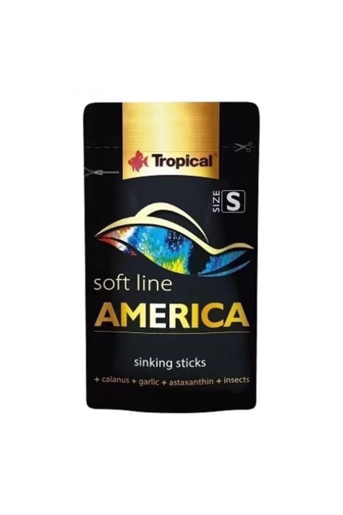 TREND Tropical Softline America Kuzey ve Güney Amerika Balıkları için Yumuşak Taneli Balık Yemi Small 10 G