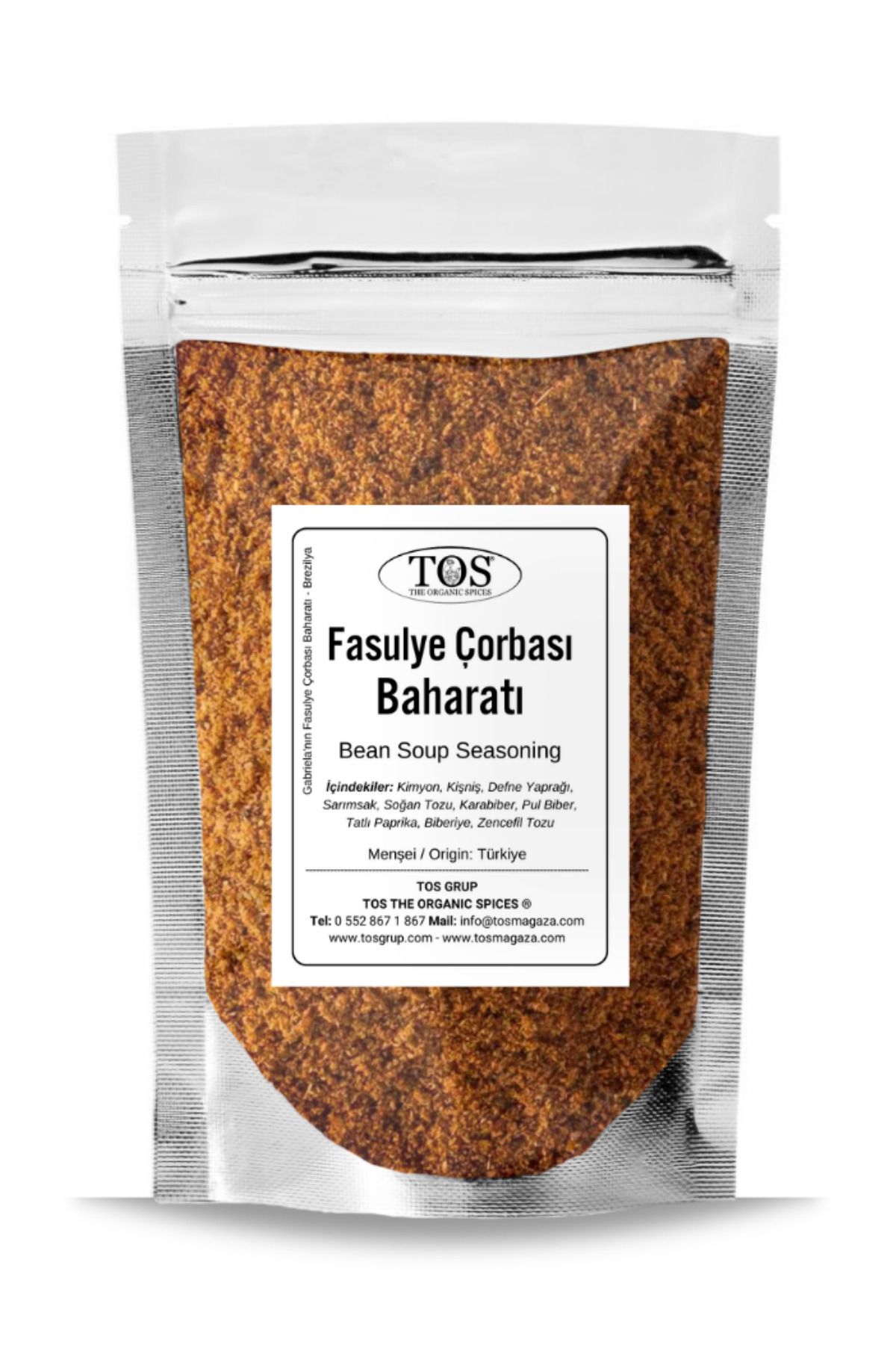 TOS The Organic Spices Gabriela'nın Fasulye Çorbası Baharatı 100 gr Gabriela’s Bean Soup Seasoning