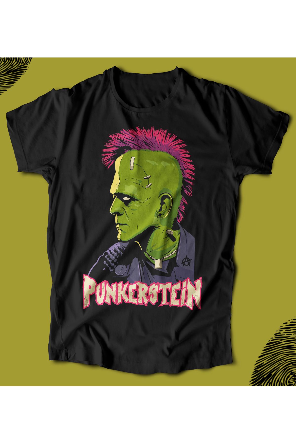 BUTSHIRT PunkerStein‘ Baskılı 'Regular-Fit' Unisex Tişört