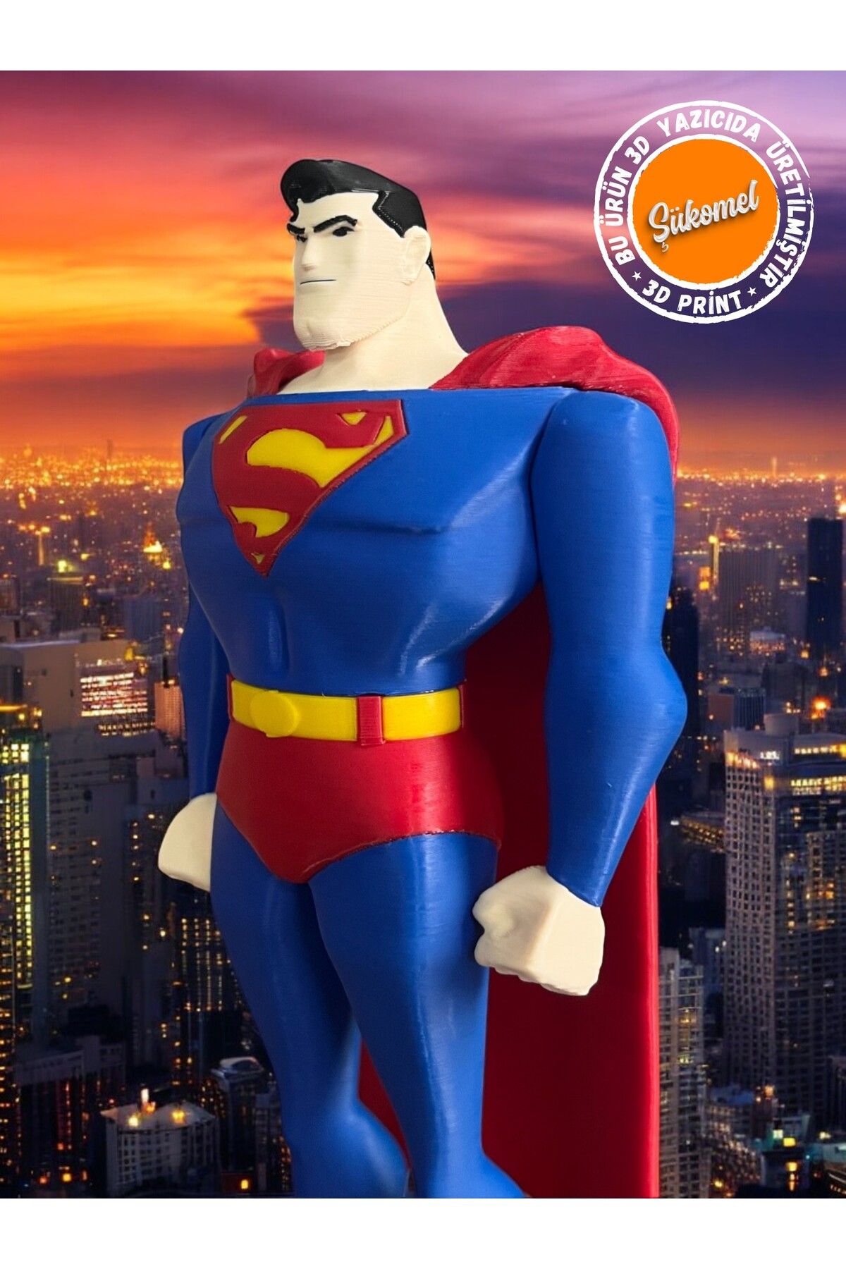 Dummy13 Superman Justice League Unlimited Figür 17.5 Cm Dekoratif Koleksiyon 3D BASKI Figür 1 Adet