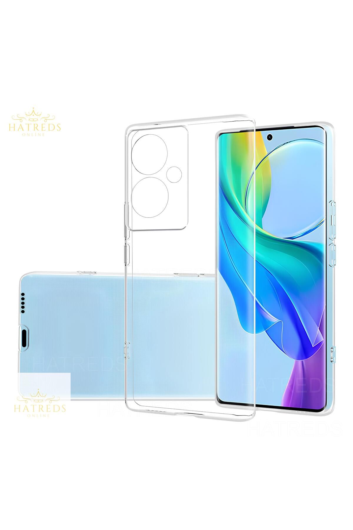 Hatreds Realme Note 60 Kılıf Şeffaf ve Esnek Silikon Kapakk