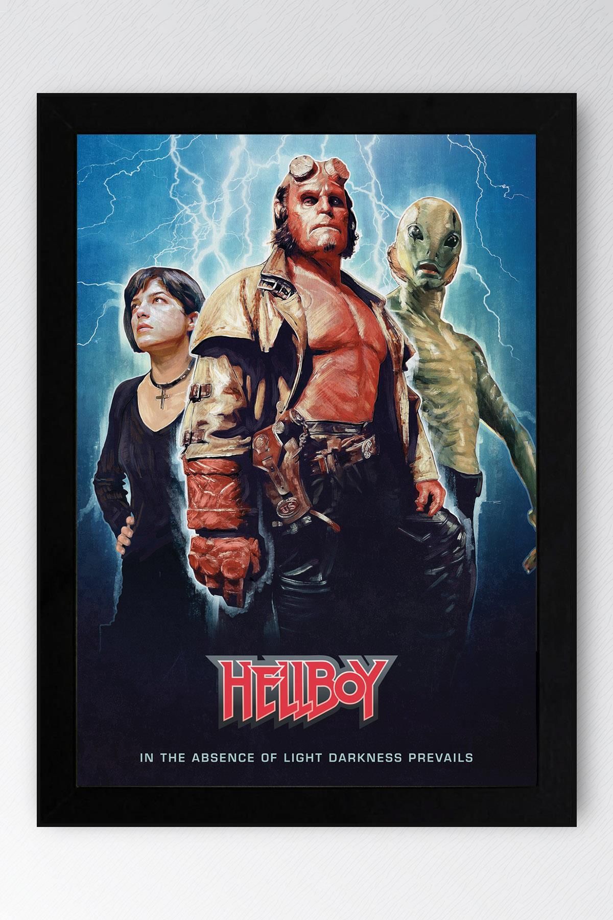 Saturn Hellboy Çerçeveli Tablo - Film Posteri Tablo