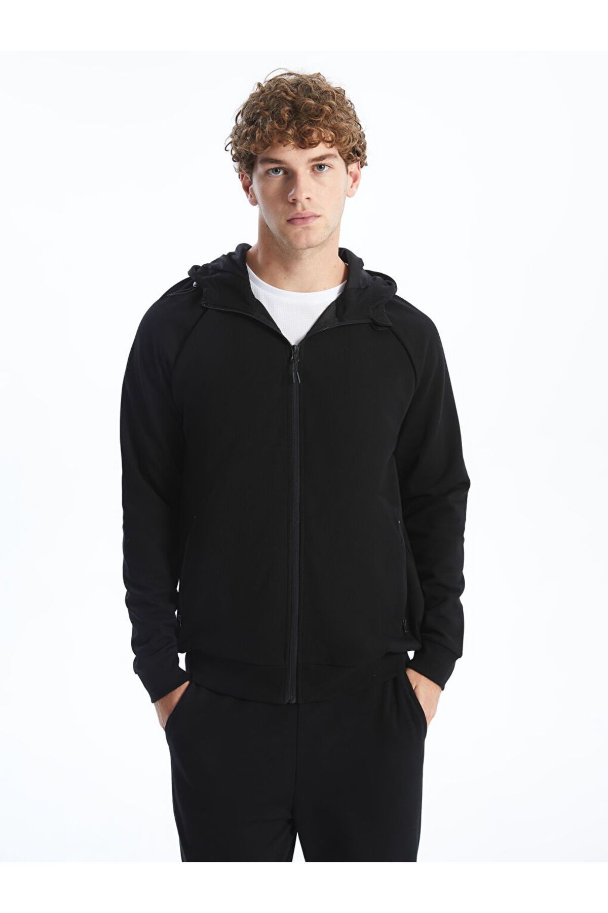 LC Waikiki Yeni Sezon Kapusonlu Uzun Kollu Erkek Fermuarli Sweatshirt - S52609Z8