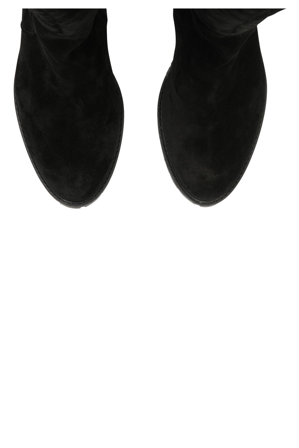 Faina-Verloursleder Overknee-Schuhe 4
