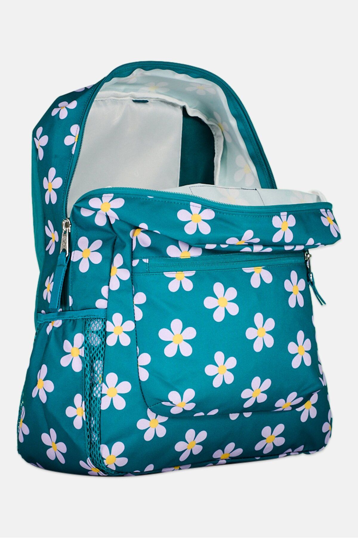 Jansport-Women Floral Backpack 38 L x 43 H x 10 W cm, Teal Green 3