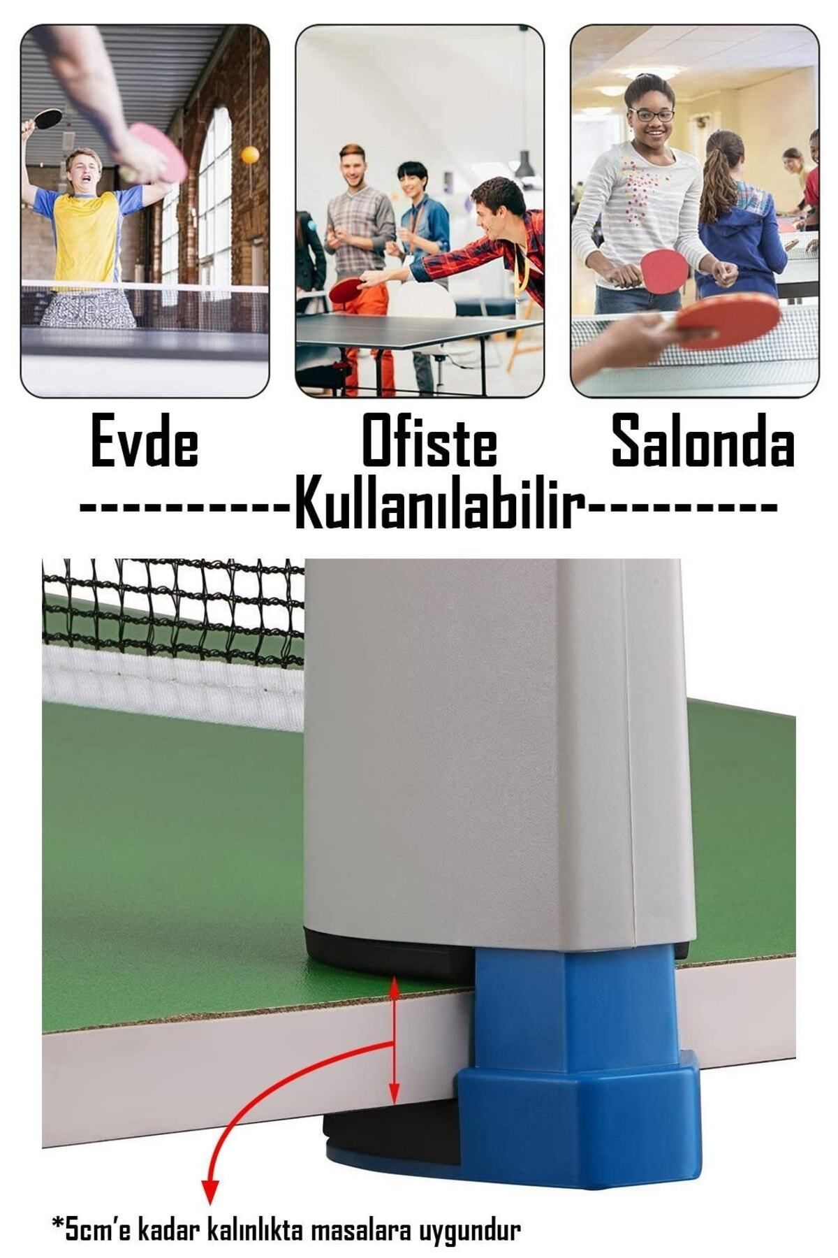 Telvesse-Table Tennis Net Ping Pong Net with Automatic Tensioning Mechanism Compatible with All Tables 6