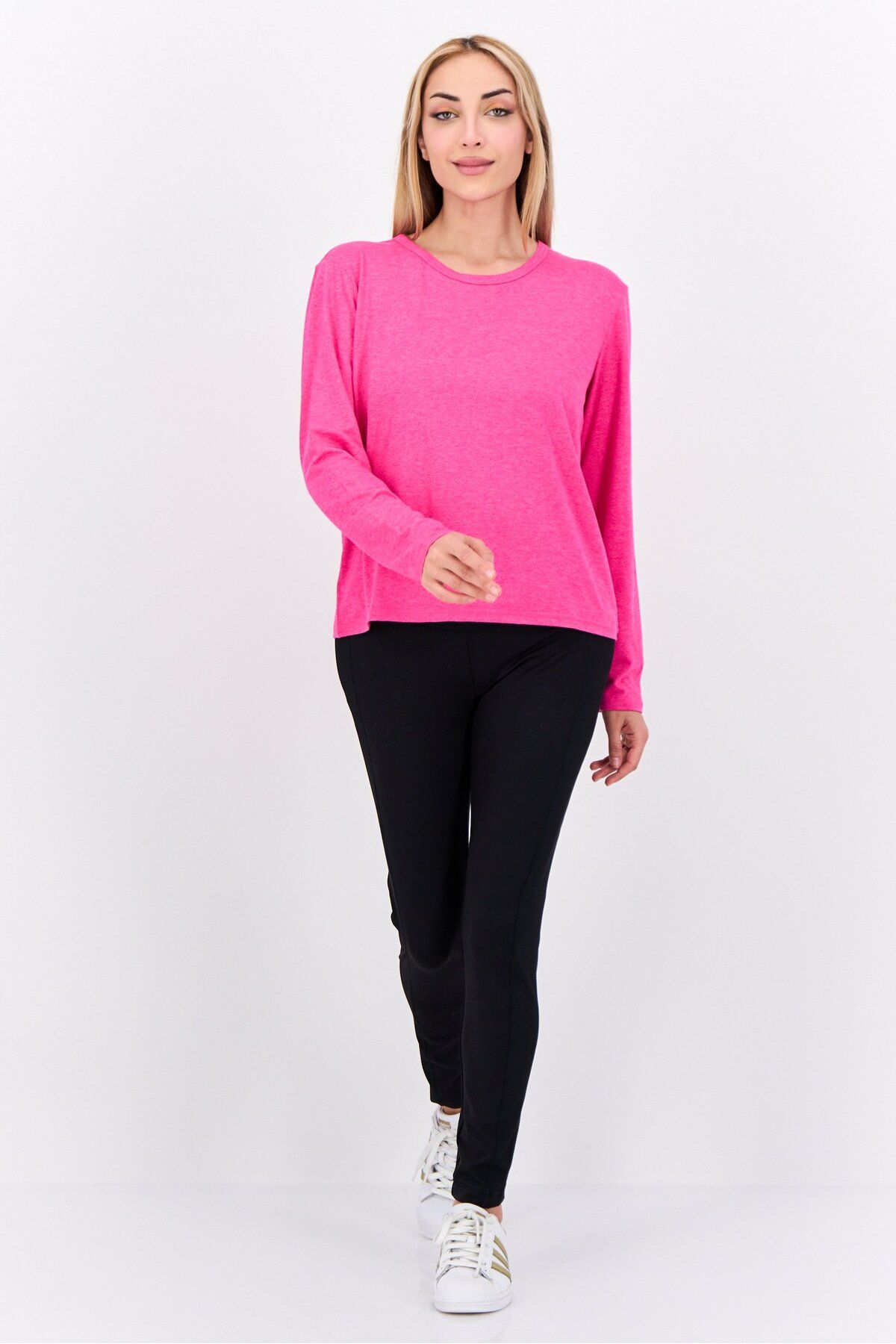 Head-Women Relaxed Fit Long Sleeve Outdoor Top, Pink 3