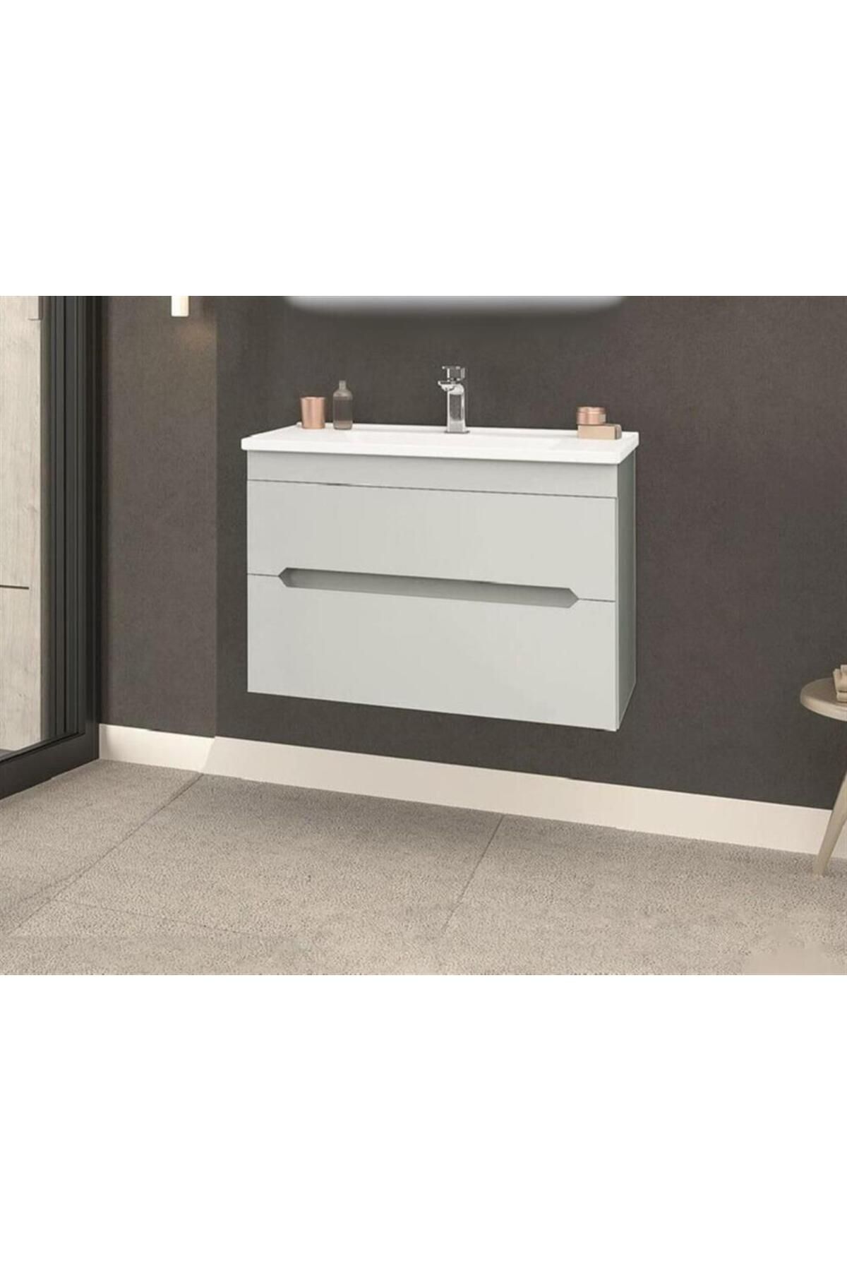 ORKA VARNA 80 ALT MODÜL + LAVABO  MAT KASMIR 5001866