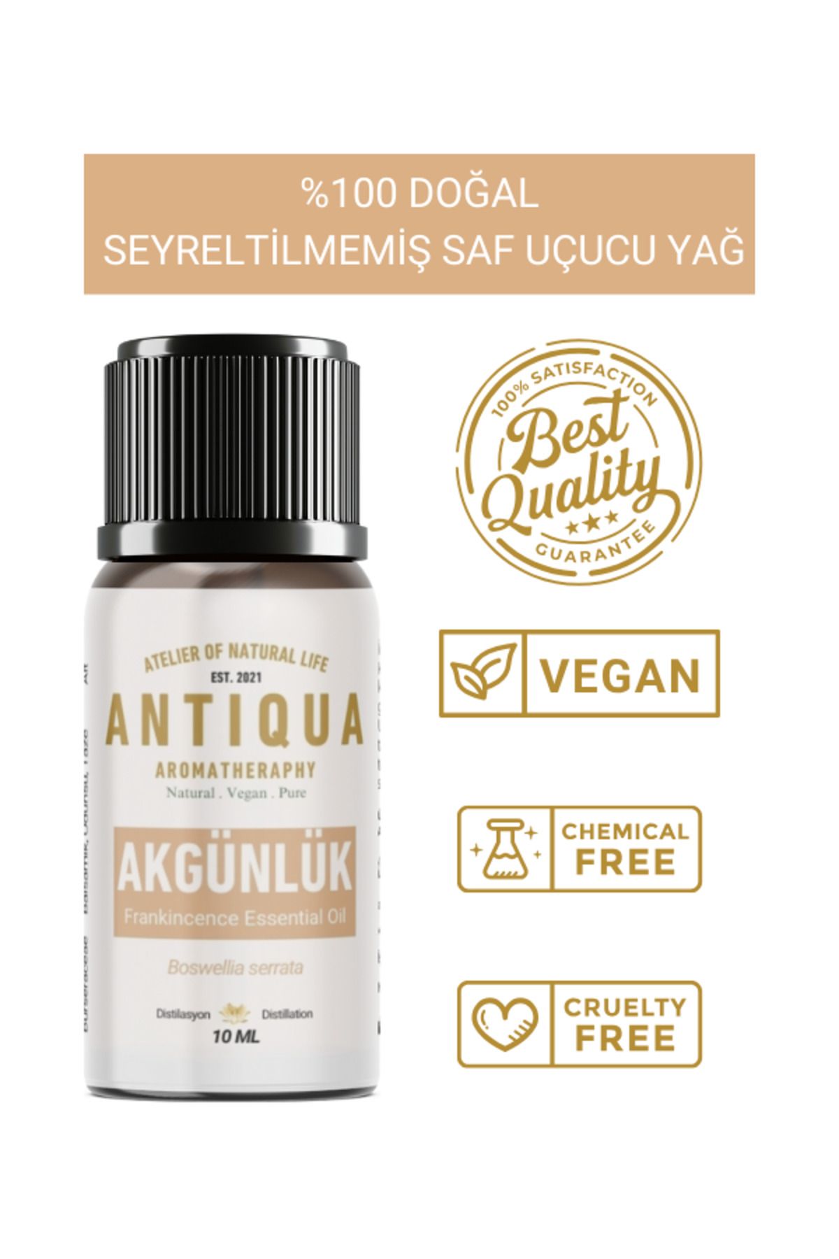 Antiqua Aromaterapi Akgünlük (Sığla) Uçucu Yağı 10 Ml (Seyreltilmemiş Ürün, %100 Doğal ve Saf)