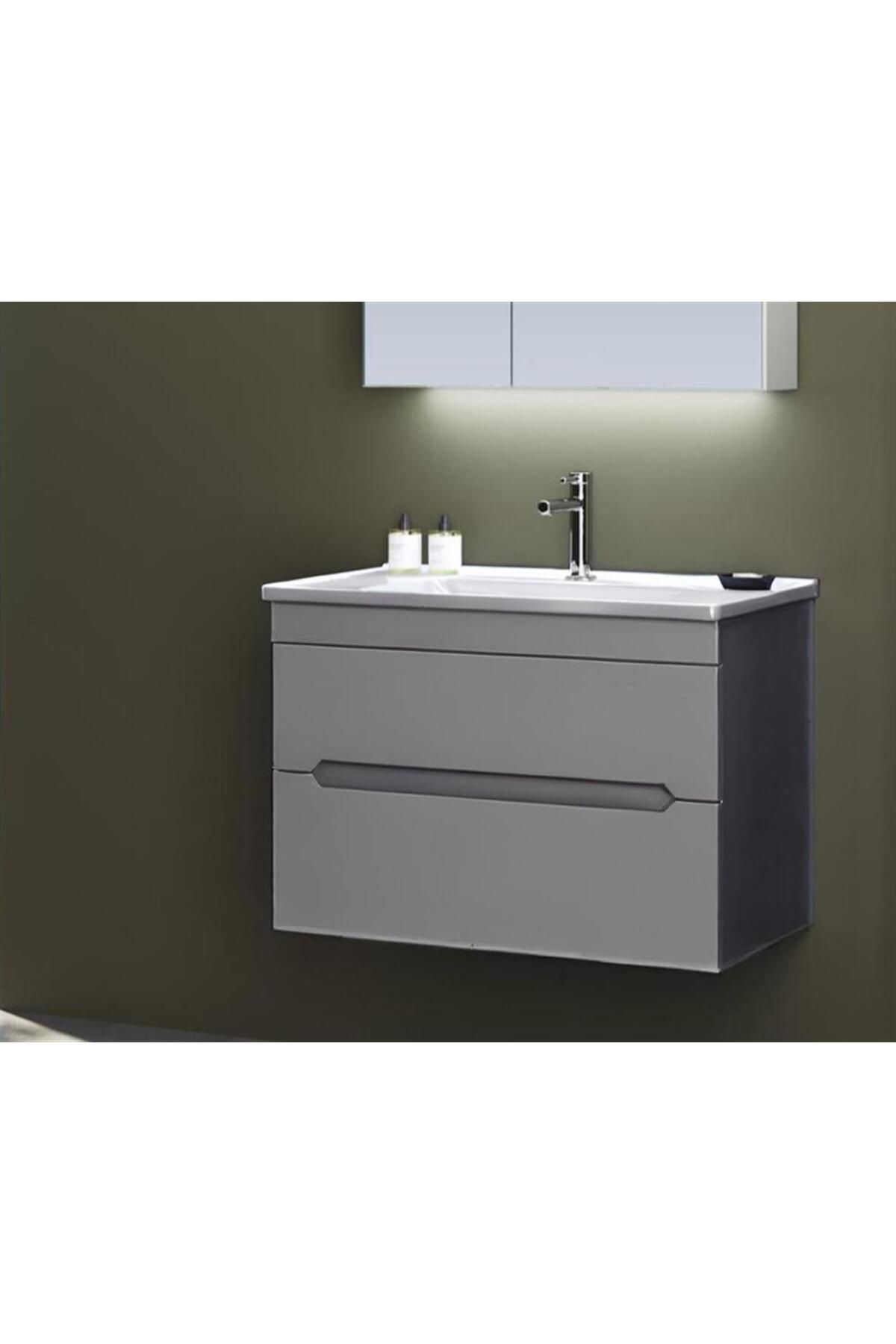 ORKA VARNA 80 ALT MODÜL + LAVABO  MAT ANTRASİT 5001868