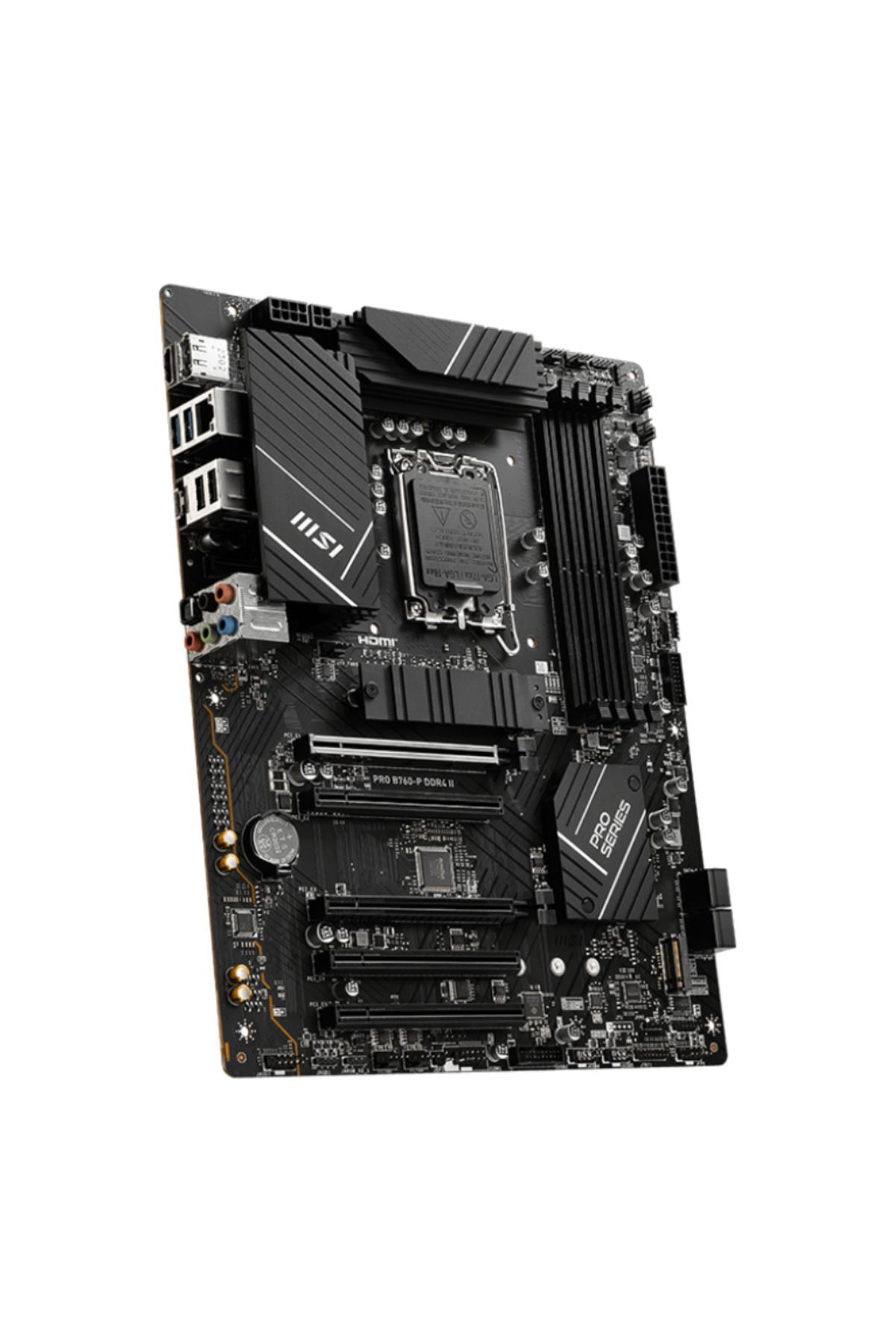 MSI-مقبس Mb Pro B760-p Ddr4 Ii 1700 Ddr4 5333(OC) Pci-e، m.2 Usb3.2 Hdmi، dp 1x 2.5g Lan Atx 3
