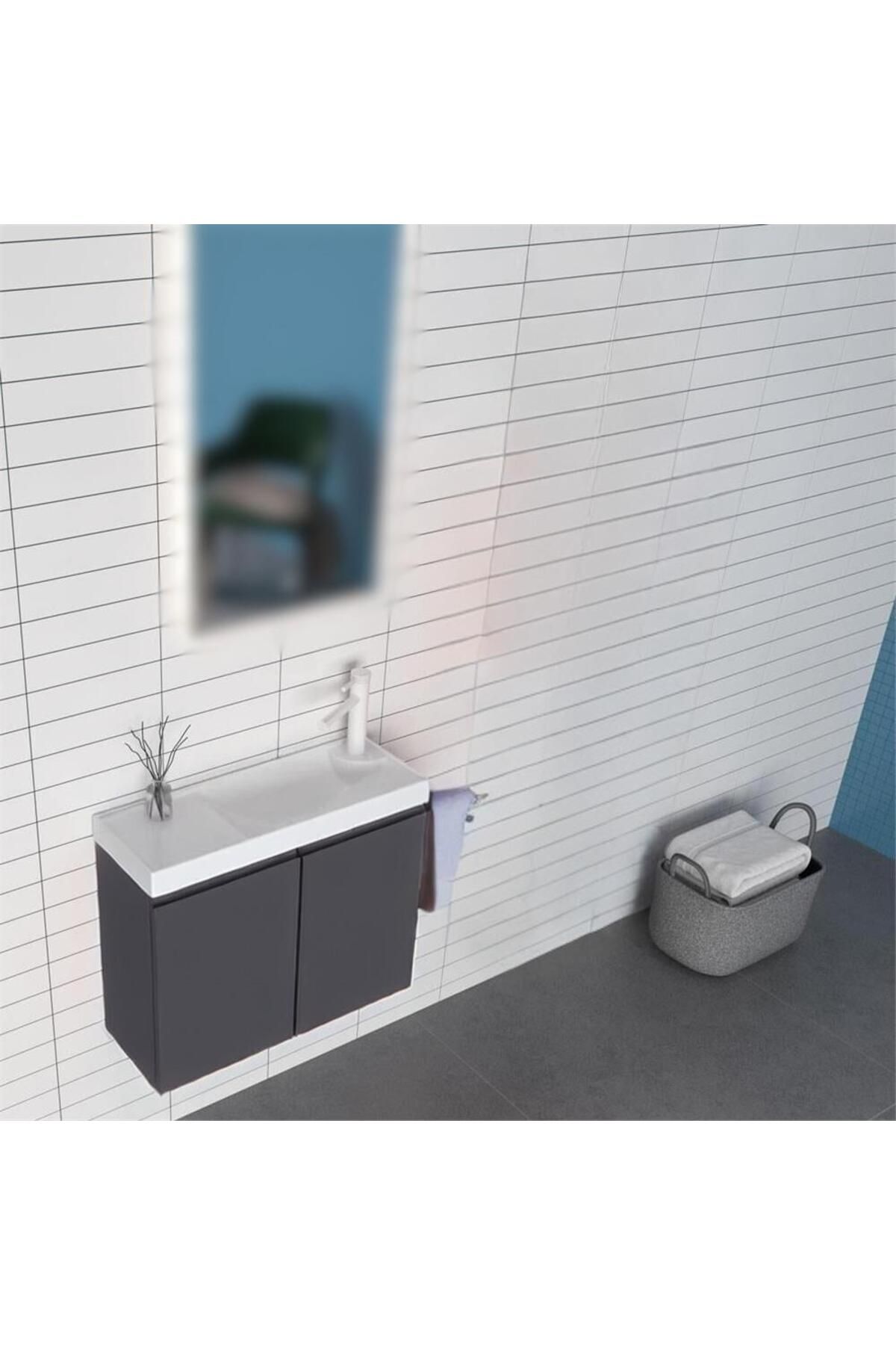 ORKA FERLA 60 ALT MODÜL + LAVABO MAT ANTRASİT 5004321